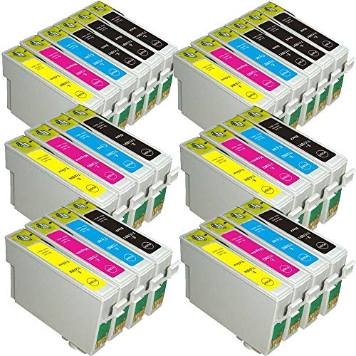 AA+inks - Cartucho de Tinta Compatible con impresoras Epson DX 4400 4450 5000 5050 6000 6050 7000 7000F 74450 8400 8450 9400F (10 Negro, 6 Cian, 6 Magenta y 6 Amarillo)