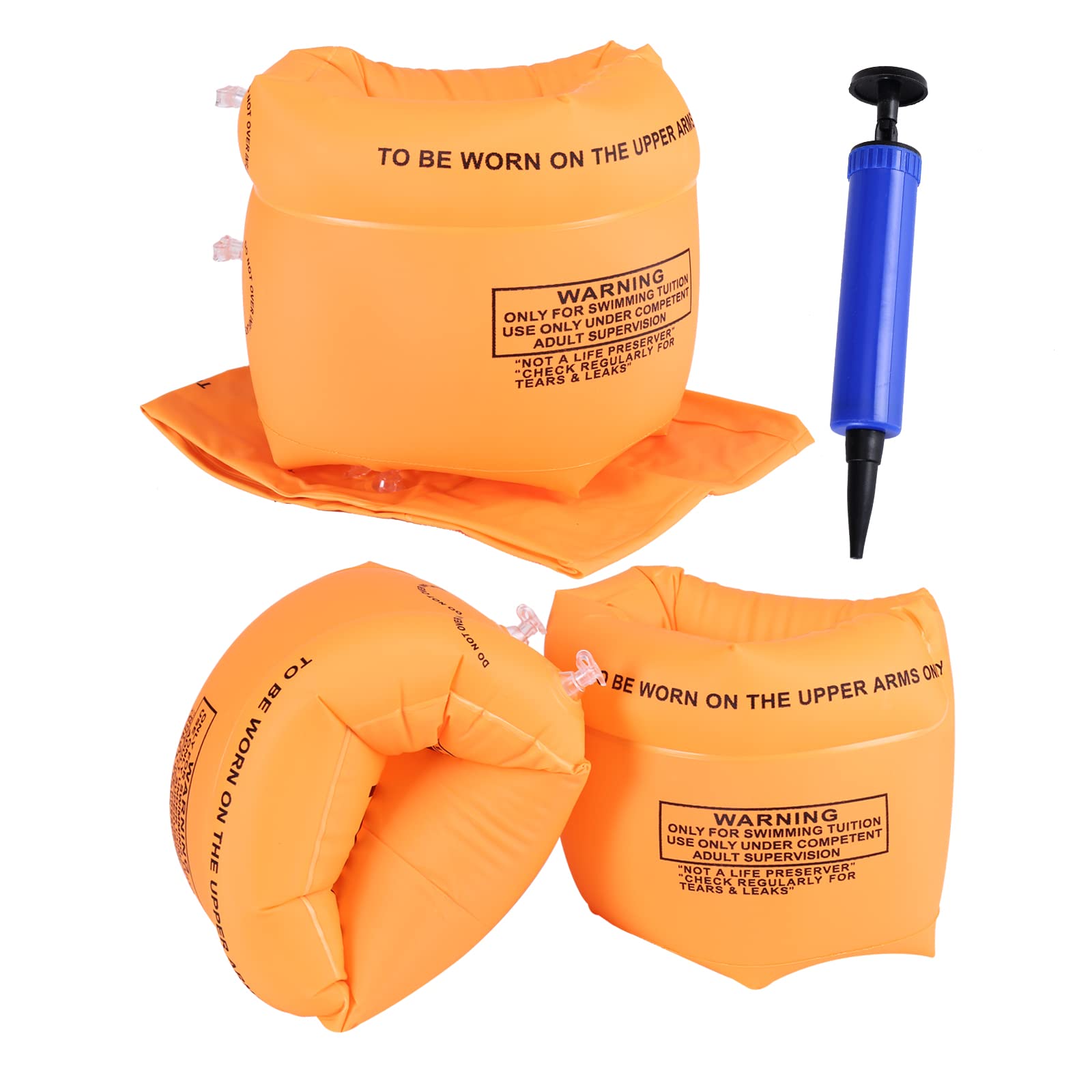 Arm Float Rings Snapklik.com : 4 Pcs Arm Floaties Inflatable Swim Arm Bands Floater ...