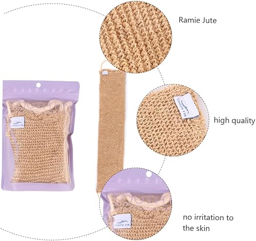 Miniatura 2 de Beavorty Esponja de limpieza de barra de baño Esponja corporal Esponja de baño para cuerpo Mango extra largo Cepillo de espalda de lufa Correa de