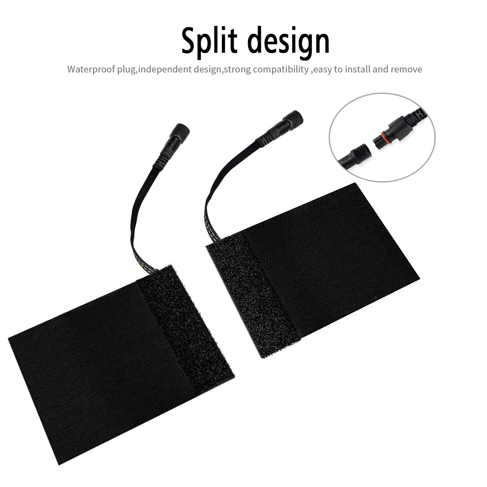 Poignées Chauffantes pour Moto, Surchauffe Intelligente à Trois Niveaux de Température Chauffage de Poignée USB, Barre de Main Chauffante Universelle 5V pour Moto, 1 Paire (Chauffage par USB)