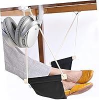 Vista 8 de STOBOK Hamaca ajustable para patas de escritorio, hamaca con reposapiés para escritorio, fácil de colgar para uso en la oficina