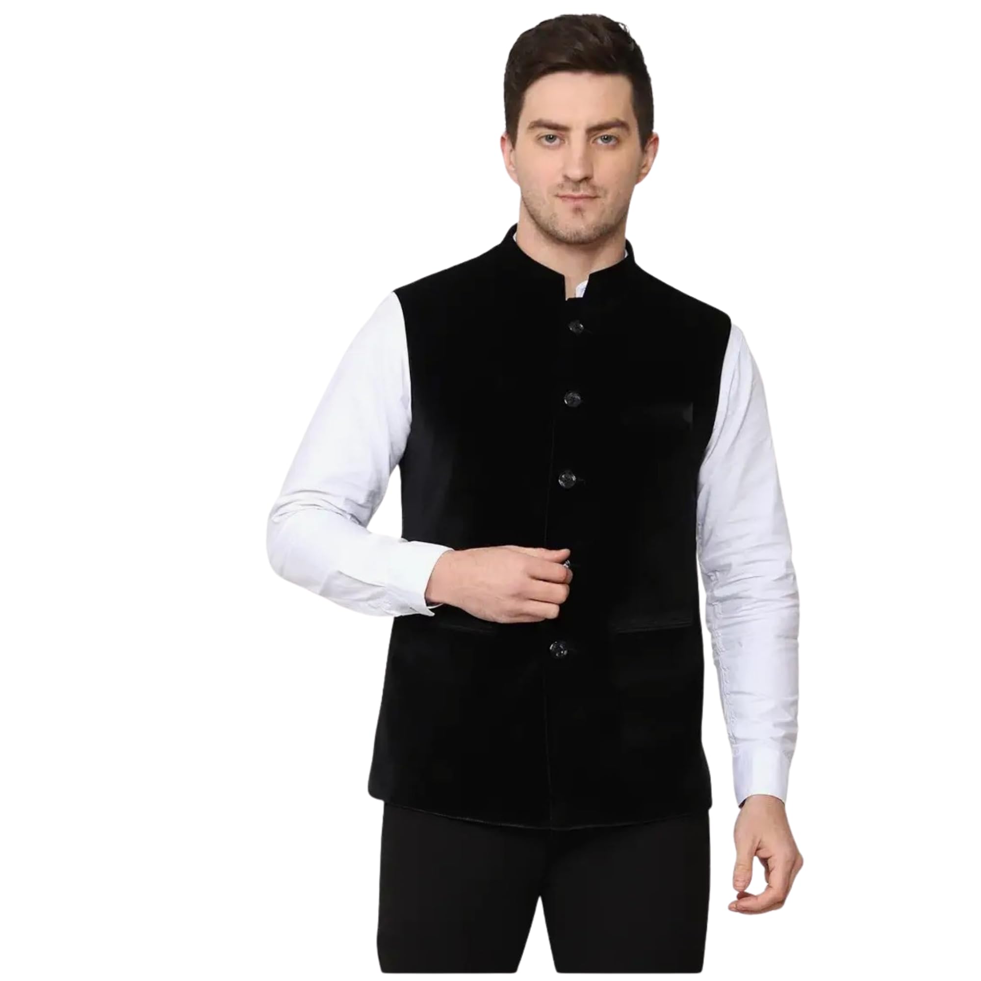 Men's Modi Jacket | Ethnic Sleeveless Nehru Coat for Kurta Pajama | Traditional Waistcoat for Weddings, Parties-image-6