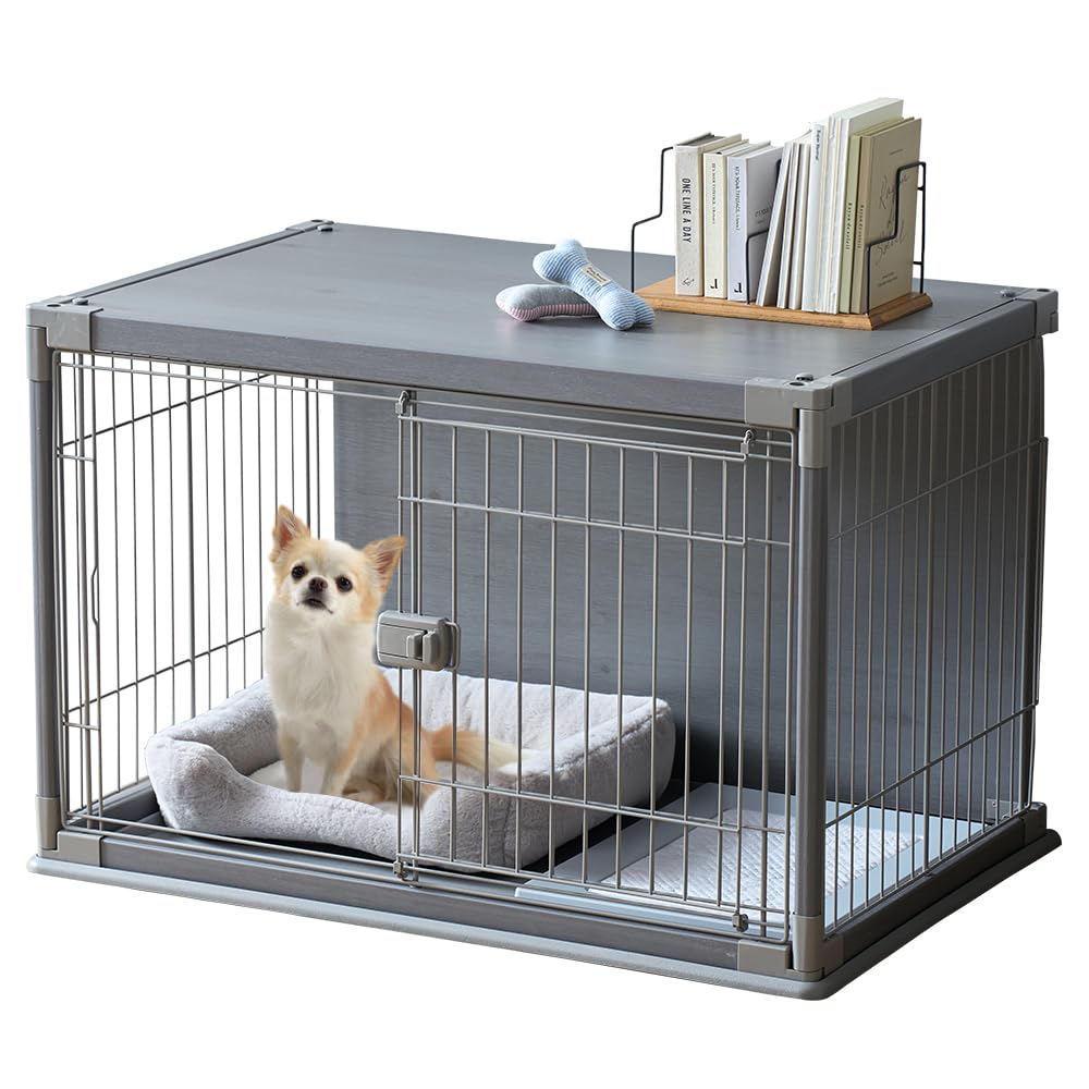 犬用ケージ　インテリアウッディサークルPIWS-960 アッシュグレー 犬用ケージ インテリアウッディサークルPIWS-960 アッシュグレー