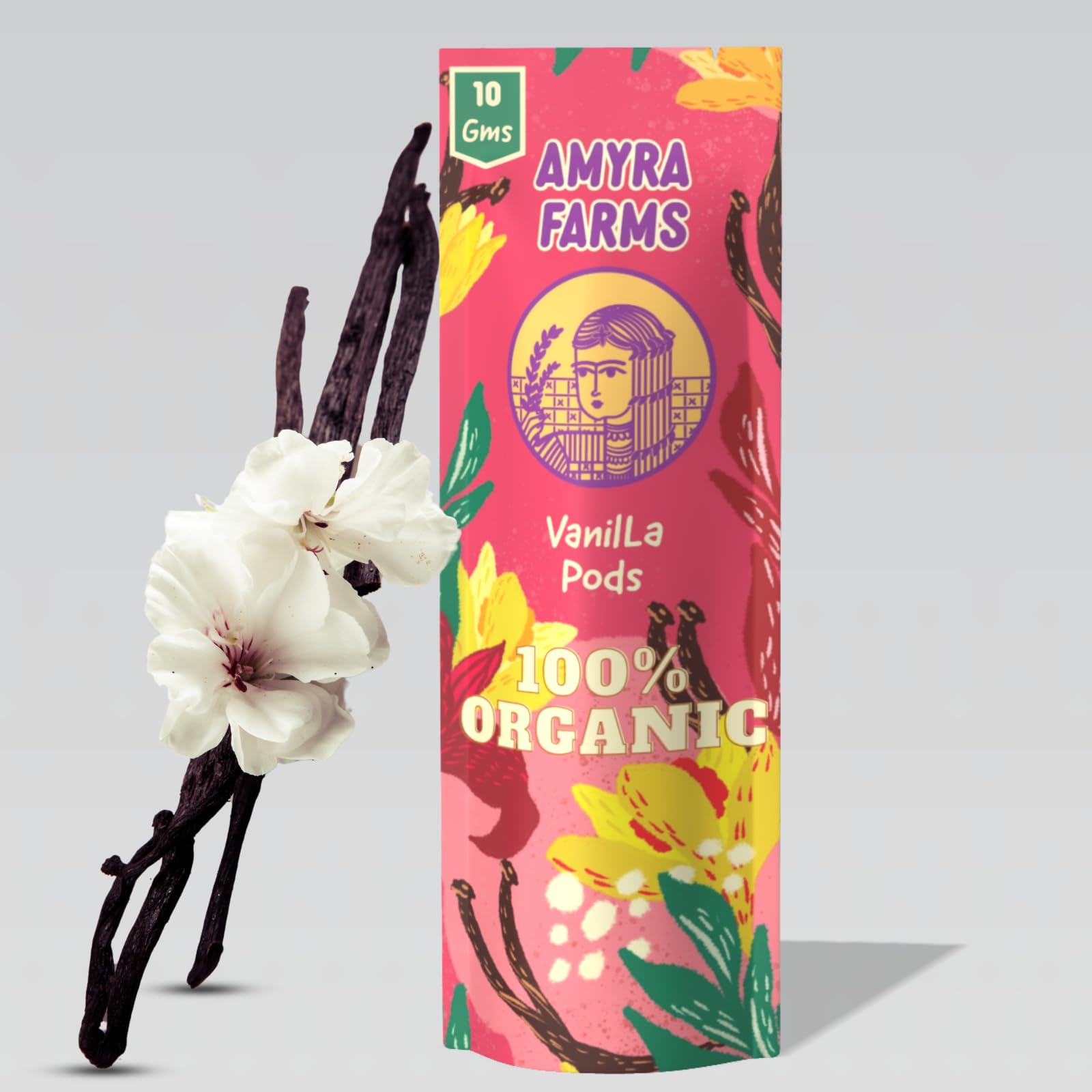 Amyra Farms Vanilla Beans/Pods | 100% Organic | Grade A+ 18cm+ Essential for Baking, Extract, Coffee, Brewing, Cooking | Madagascar Quality | 3 Pods (B0CYT97MRL) Amazon Price History, Amazon Price Tracker
