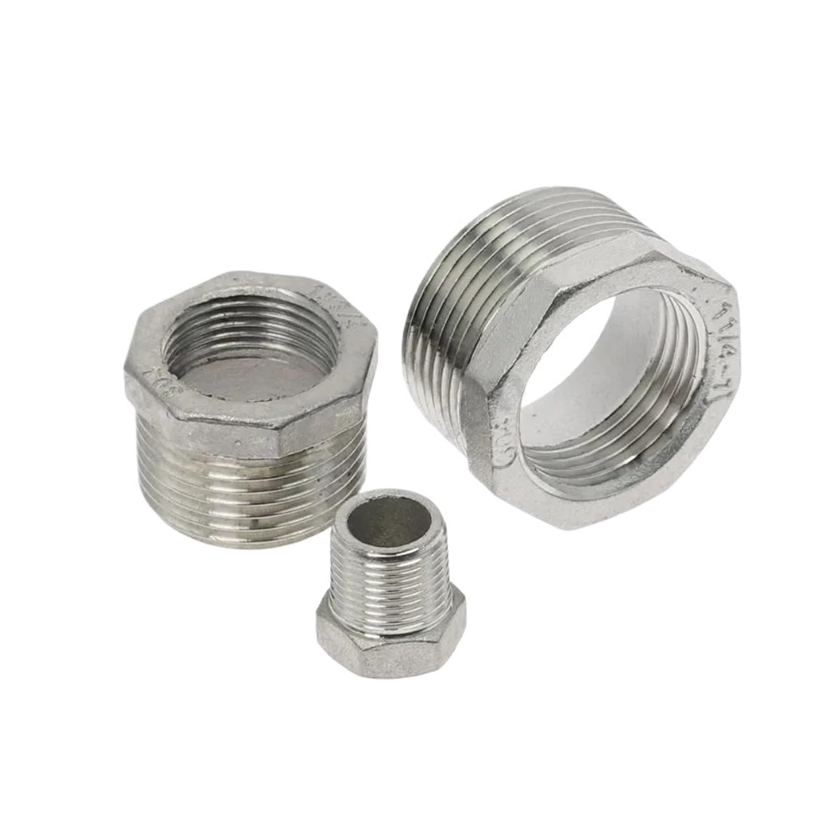 Manguito Reductor SS304 Macho Hembra Roscado