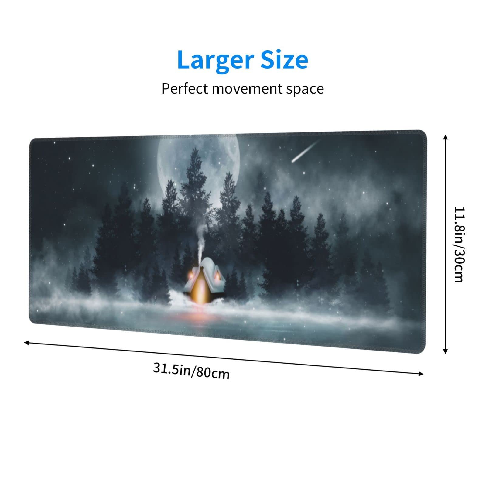 Alfombrilla de mouse grande para juegos XL, alfombrilla de mouse de escritorio completo con base antideslizante, alfombrilla de teclado para computadora portátil, regalos para mujeres y niñas