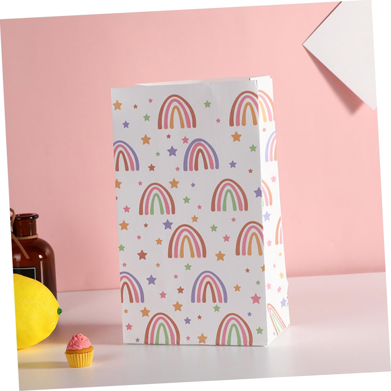 BESTYASH 2 Sätze Quadratbeutel Tasche Versiegelbar Hochzeit Geschenktüten Aus Papier Party -papiertüten Geschenkverpackungstüten Papiertüten Einpacken 30 Stück * 2