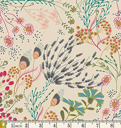 Boho Floral Quilt Bundle | Indie Folk By Pat Bravo | Earth Tones Fabric For Quilting | Rapture Winged Emmy Grace | Various Art Gallery Fabrics (Fat Quarters) #TOP2