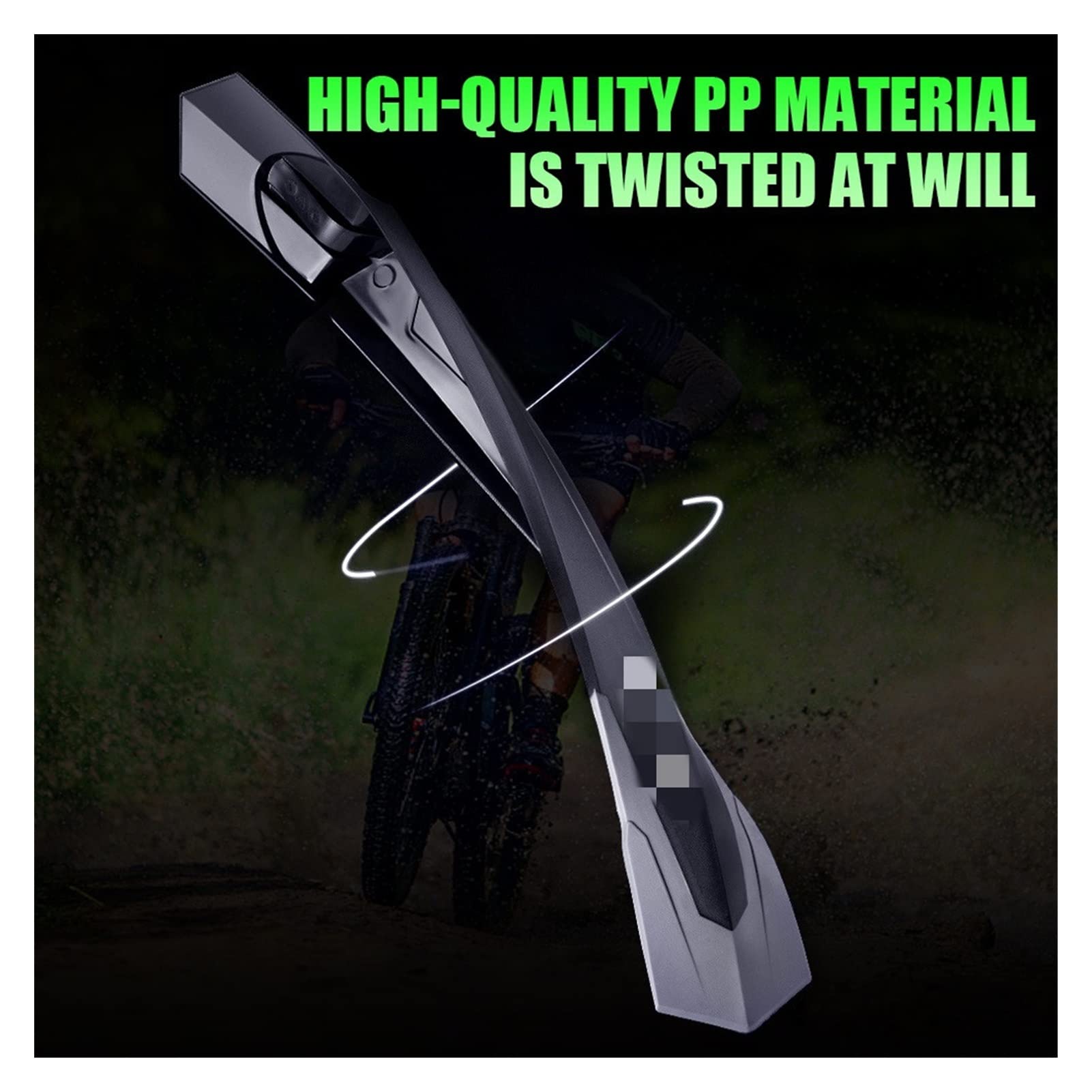 Zestaw błotników rowerowych z regulowanymi błotnik Przenośny regulowany błotnik do roweru górskiego poszerzenie wydłużenie regulowany tylny przedni ogon 24-29 '' błotnik roweru górskiego trwałe przeci