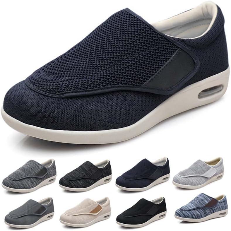 Zapatos para diabéticos para hombre y mujer, con cierre ajustable, transpirables, ligeros, antideslizantes, con amortiguación de aire, para pies disponible en Yaxa Colombia