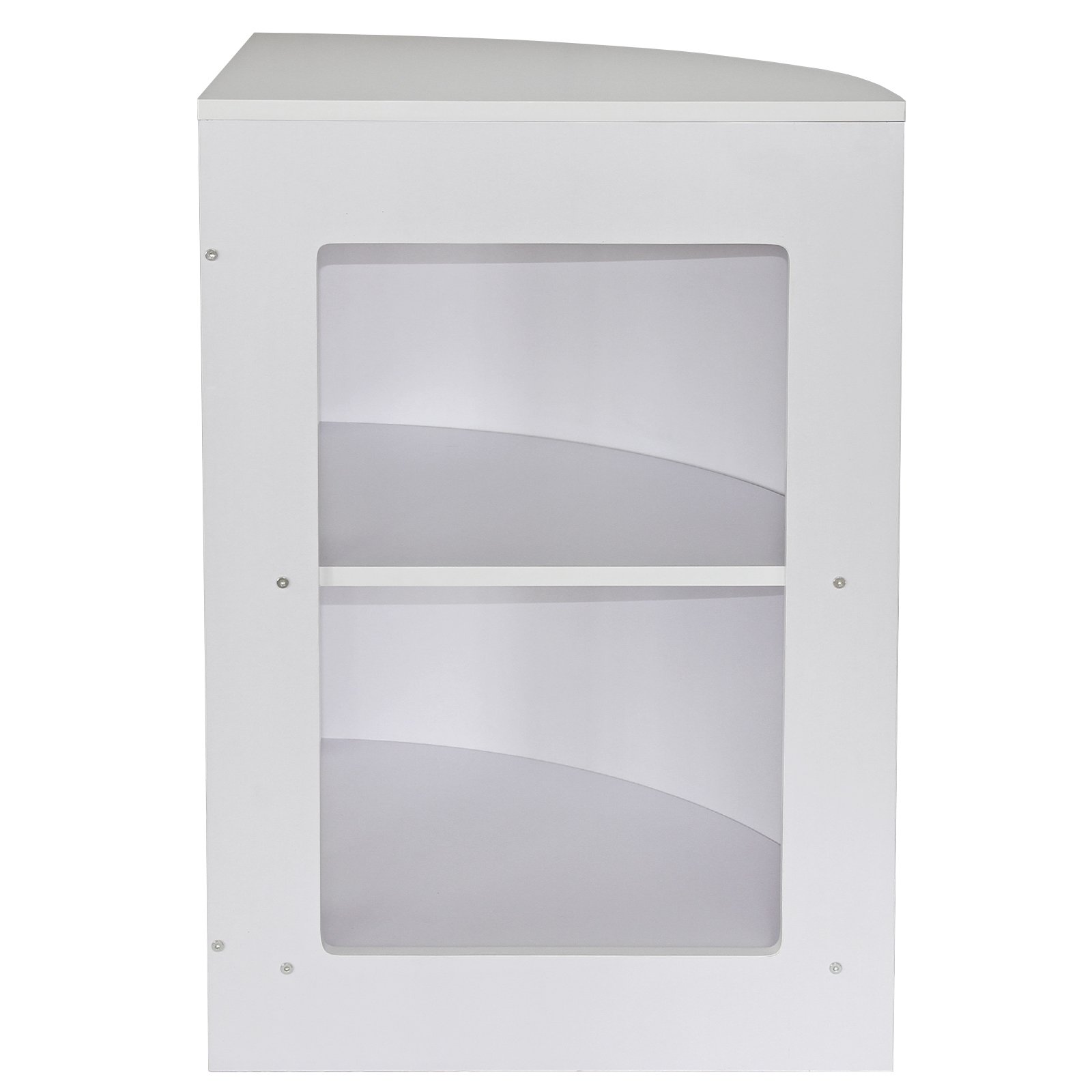 Monster Shop Set de Comptoirs de Vente Noir & Blanc C1200 C1200 CM60 - Collection Empereur - Vitrine de Présentation, Acceuil, Réception, Magasin MDF