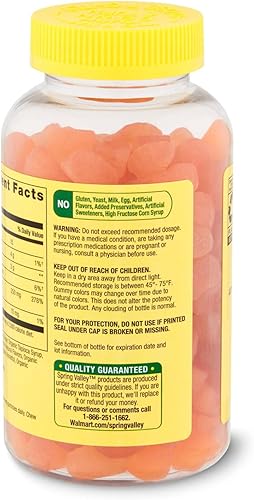 Miniatura 9 de Gomitas de vitamina C para adultos  Gomitas Spring Valley de 250 mg 150 unidades (1), juego con estuche Fusion Shop Store Week (1)