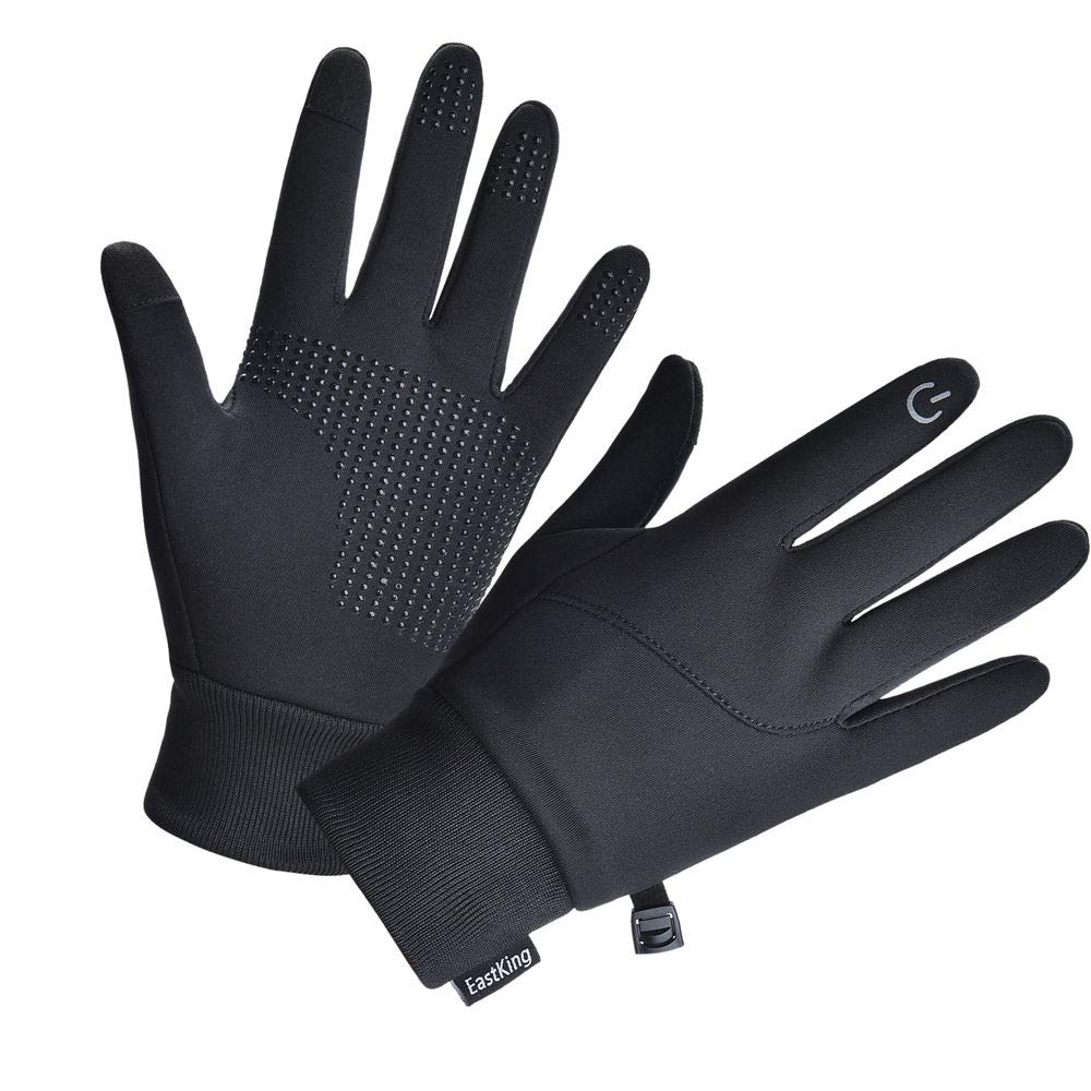 EastKingLightweight Winter Gloves for Men Women, Warm Water Resistant Touch Screen Gloves for Walking,Riding,Cycling,Running and Driving