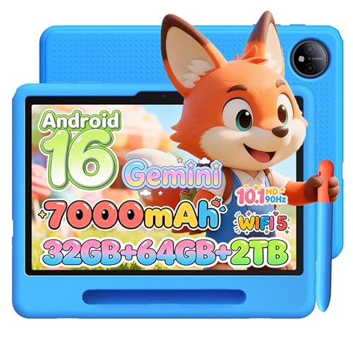 �y�L�b�Y�^�u���b�g �q���p Android16 3�`7�Ό����zP10 Kid 10�C���` Wi-Fi���f���A32GB RAM+64GB ROM+2TB�g���AGemini AI���ځA90Hz��ʁA7000mAh�A5G WiFi�A��F���E�����ی�A�ی�P�[�X�E