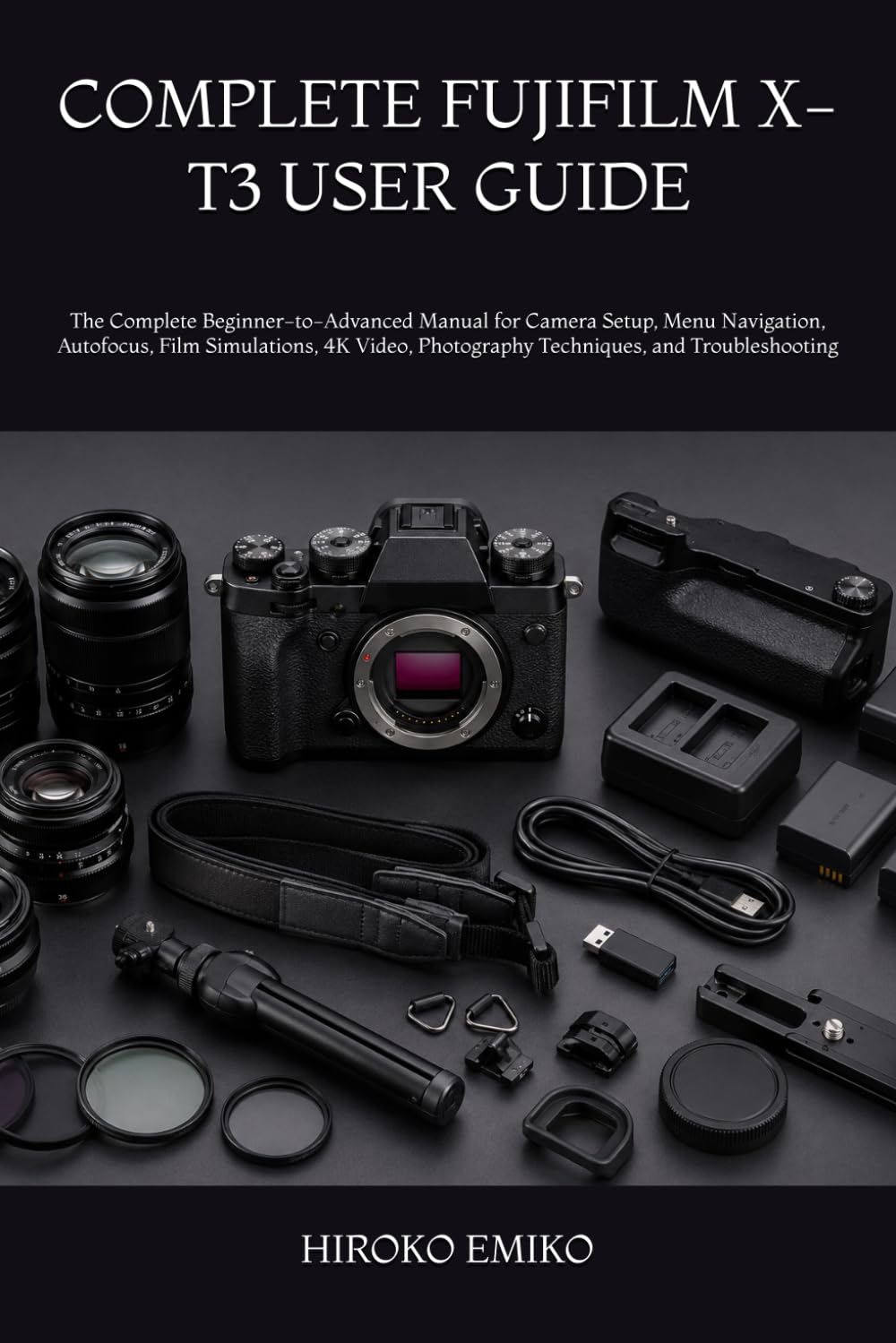 COMPLETE FUJIFILM X-T3 USER GUIDE 2025–2026: The Complete Beginner-to-Advanced Manual for Camera Setup, Menu Navigation, Autofocus, Film Simulations, ... Photography Techniques, and Troubleshooting