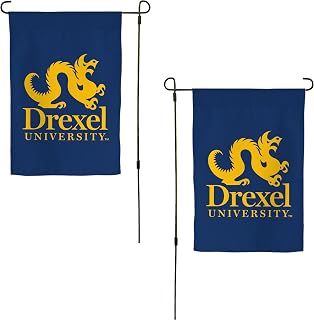 Drexel University DU Garden Flag – 19 x 12 inch Drexel Dragons Banner, For Outdoor Display and Events (Design D)