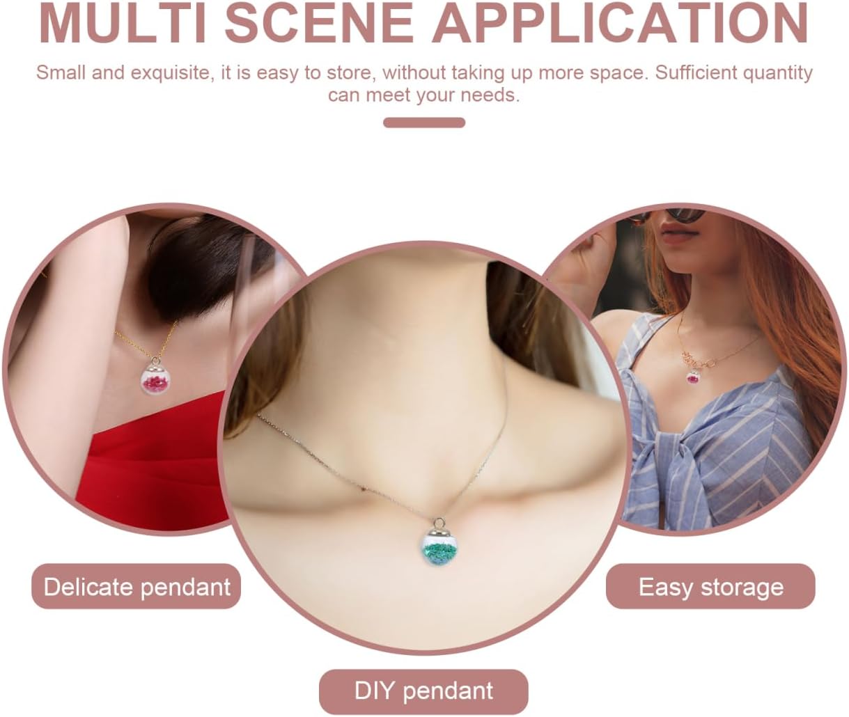 Glass Ball Charms with Star Sequins for Jewelry Making Small 0.78 Inch Pendants for Earrings Necklaces Diy Craft Projects Unique Hanging Decorations - Image 7