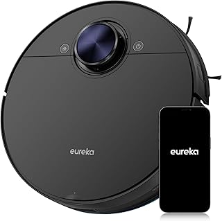 EUREKA NER710 Robot Vacuum Cleaner and Mop with 8000Pa Suction, 5th-Gen LDS, Multi-Floor Mapping, 180 min Runtime, 3 in 1 Robotic Vacuum Cleaner for Pet Hair, Carpet, Hard Floors, Work with App/Alexa product image