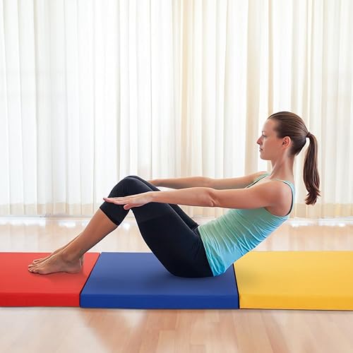Miniatura 13 de Tapete de yoga grueso de 2 pulgadas para gimnasio en casa, ejercicio, gimnasia, volteras, pilates, equipo de danza, tapete de juego de espuma