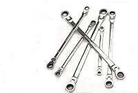 Vista 4 de FLZOSPER Llave métrica de engranajes de cabeza flexible de 12 × 0.512 in,Llave de trinquete de extremo de caja doble,Llave de acero al cromo vanadio