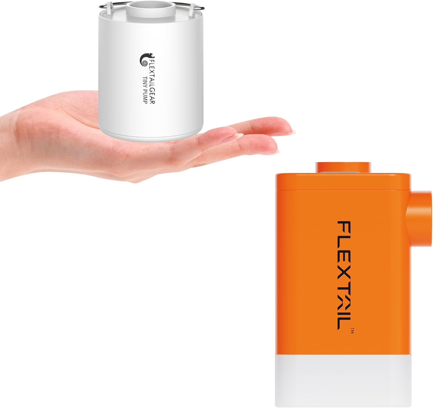 FLEXTAILGEAR Tiny Pump Portable Air Pump & FLEXTAILGEAR Air Pump for Inflatables with Camping Lantern