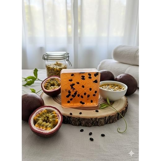 Sabonete artesanal de maracujá 100 gramas. Livre de Parabenos