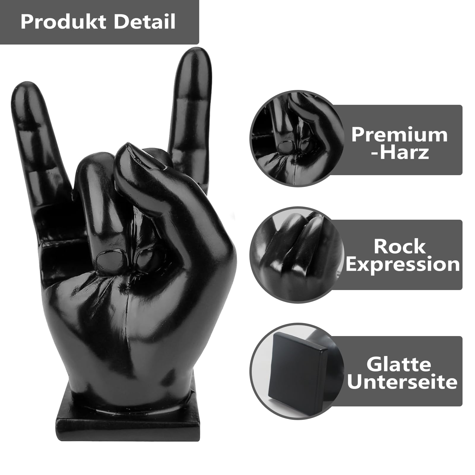 Creative Rock Hand Drumstickhouder, Drumstick Houder Hars Drumstick
