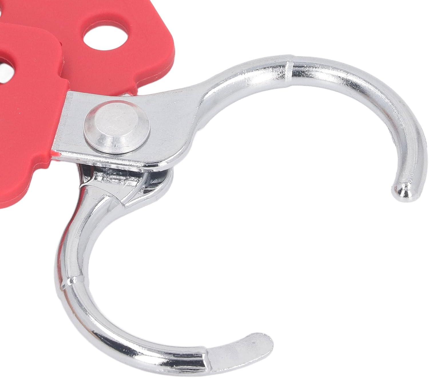 Isolation Padlock Hasp, Heavy Duty Safety Hasp with 6 Hole Locking Lock for Machining, PA Material, 6 Pieces