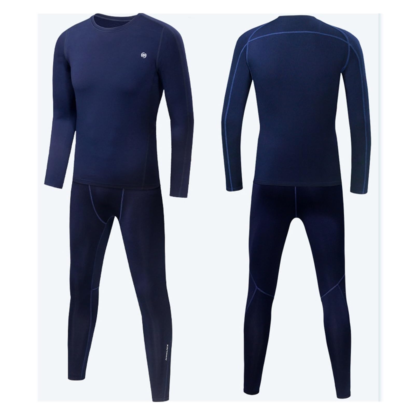 Sous-Vetement Thermique Hiver Ski Ensemble Sous-Vê Ensemble de sous-vêtements thermiques de sport for hommes, sous-vêtements thermiques en polaire, automne et hiver, Ski, course, Fitness, équitation,