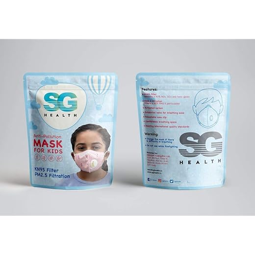 N95 Kids Dust Mask Pink