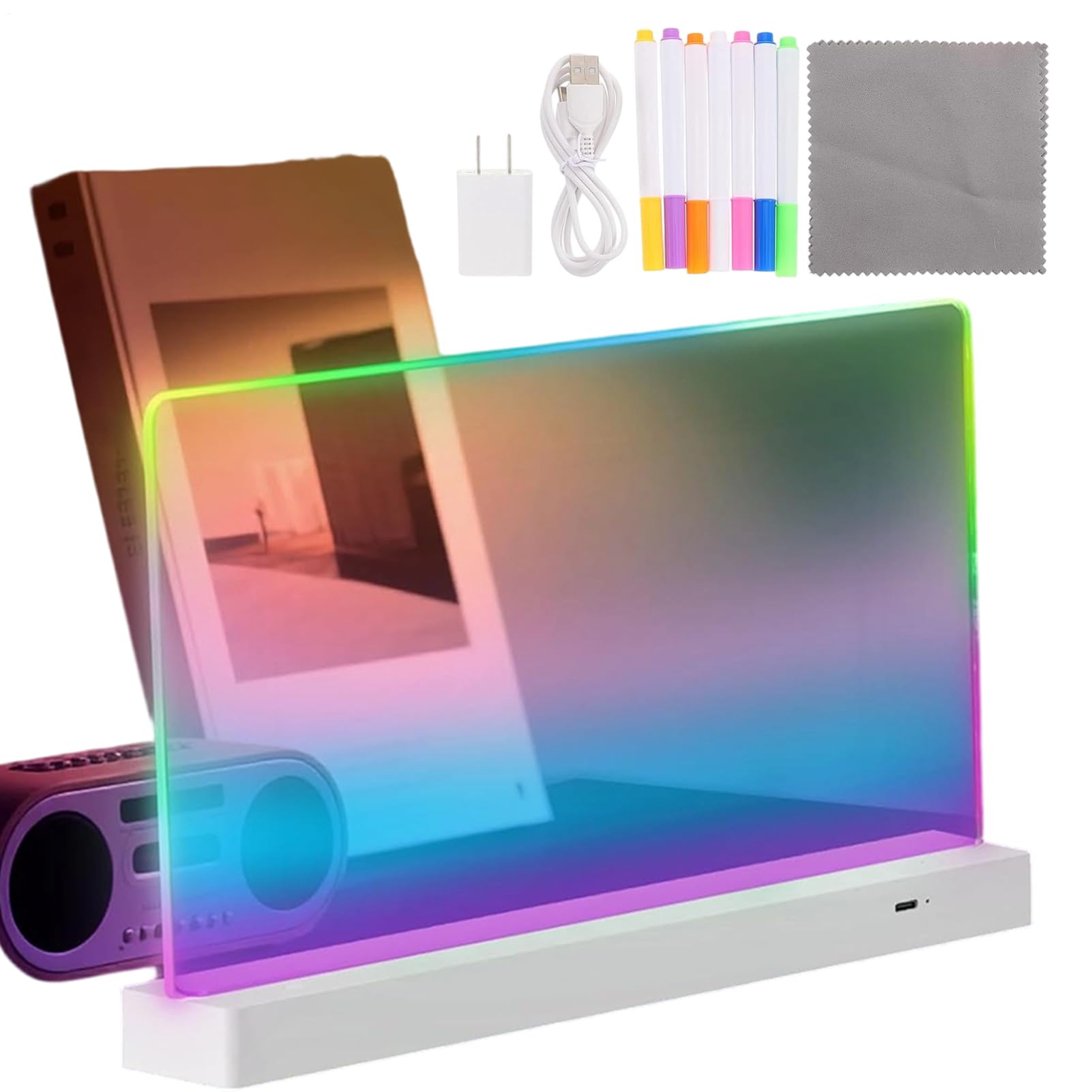 Pizarra de Dibujo LED para Niños Material de Escritura 1200mAh