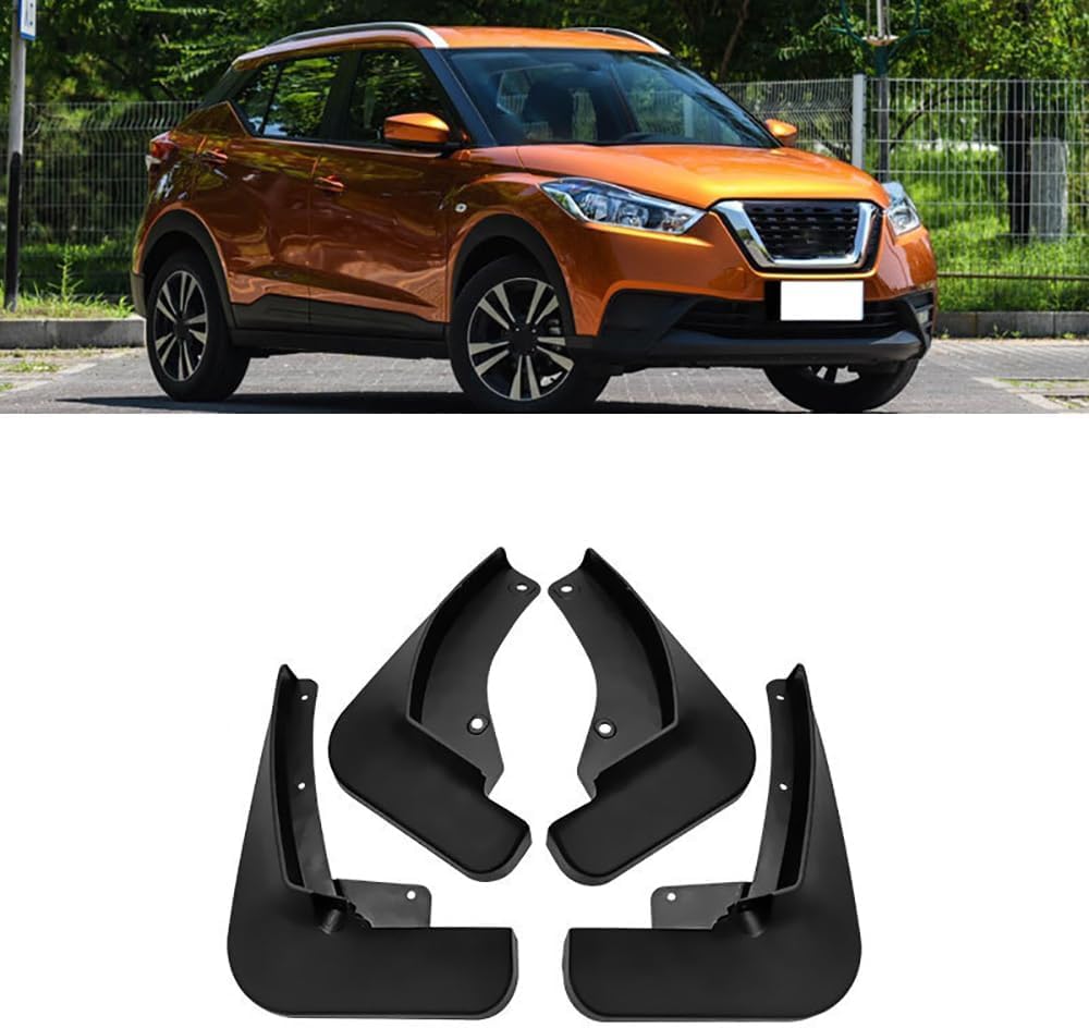 WeiYH No Drill Mud Flaps for Car Front Rear Wheel for Kicks 2017-2022