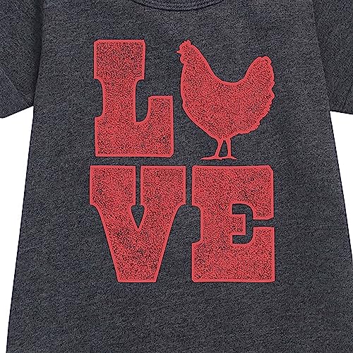 Instant Message - Love Chicken - Toddler & Youth Girls Fleece Dress2