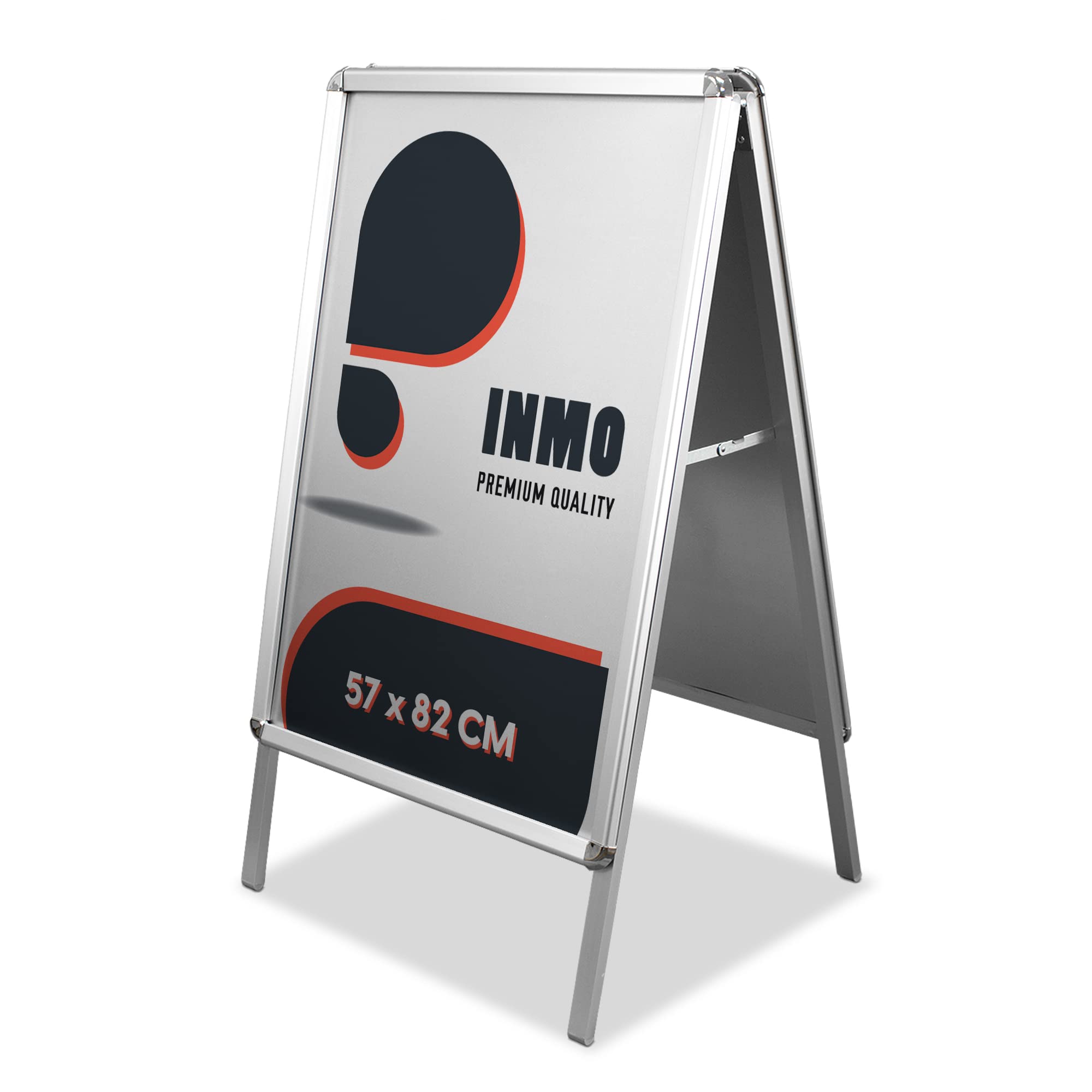 Kundenstopper A1 INMO Plakatständer silber, Werbetafel. Idealer Kundenstopper für innen und außen ink. zwei Schutzfolien. Werbeständer, Werbeschild.