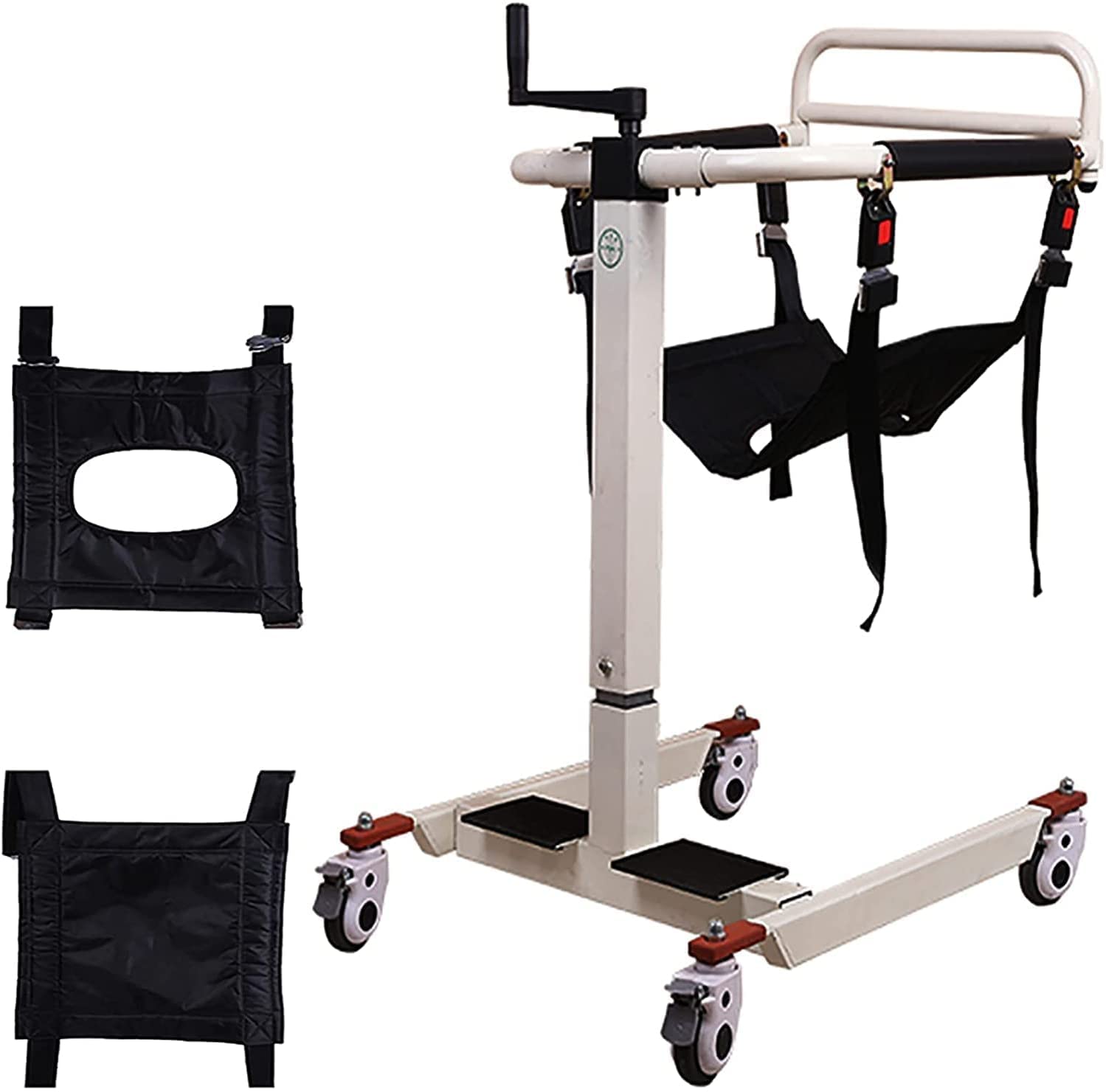 Silla de movilidad de transferencia de pacientes para el hogar, silla de transporte de acero con cojín, silla de transporte de acero con cojín, asiento de inodoro para personas con discapacidad, para