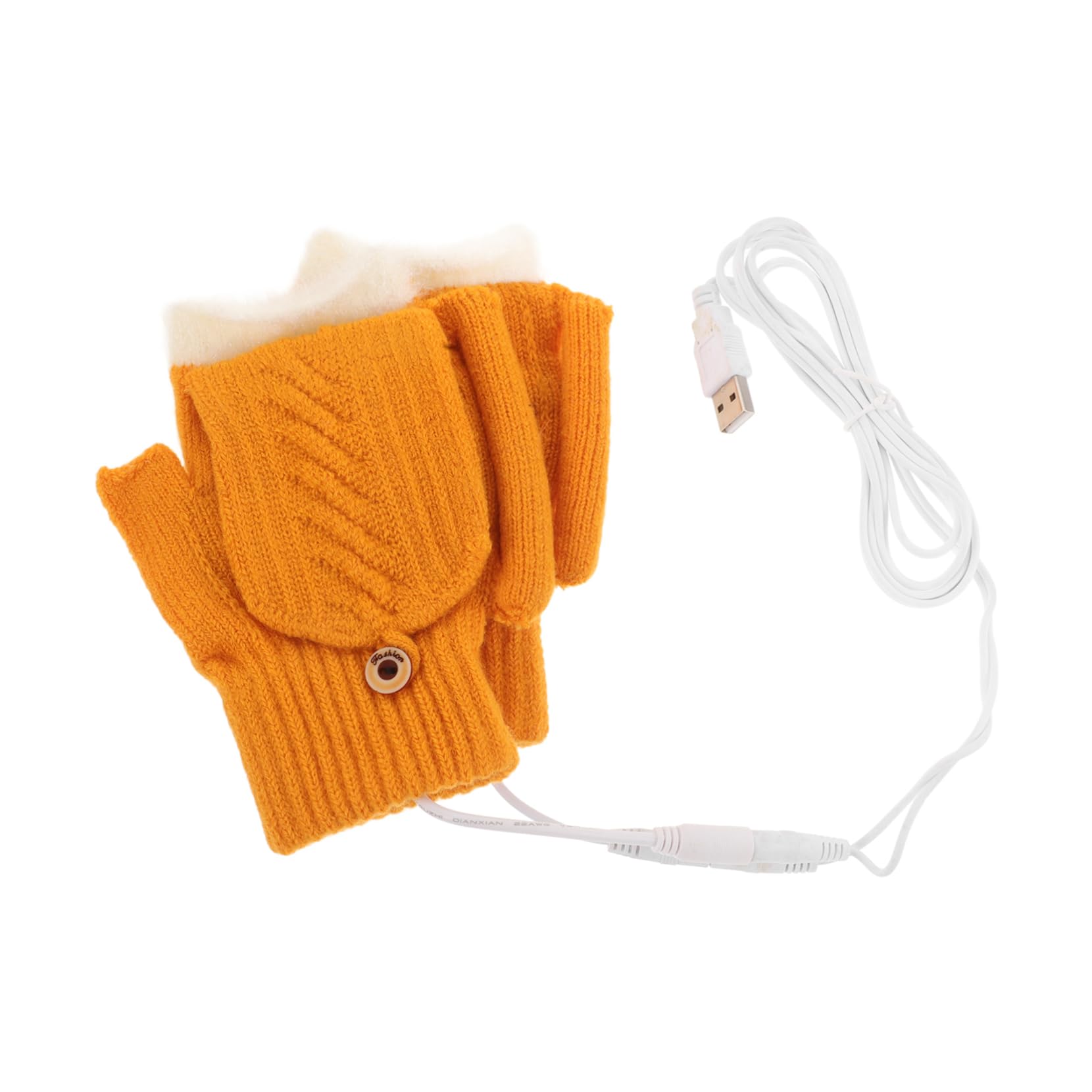 FOMIYES Heated Fingerless Gloves for Men and Women Versatile Fliptop Design for Fast Heating Cold Weather Hand Warmers for Home and Outdoor Use