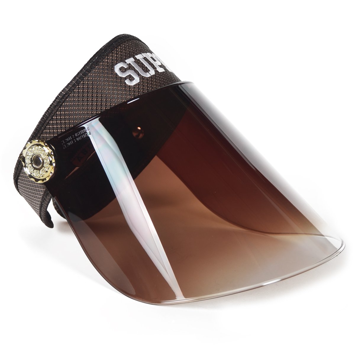 Women Summer Solar Protection Cap Visor Sun Hat Anti-UV Cap (Brown)