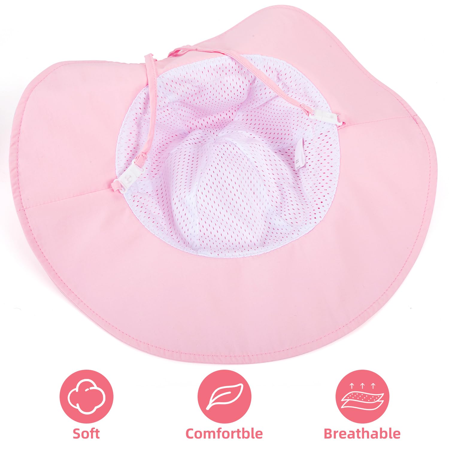 Snapklik.com : Baby Sun Hat Toddler Girl Beach Hat Adjustable Outdoor ...
