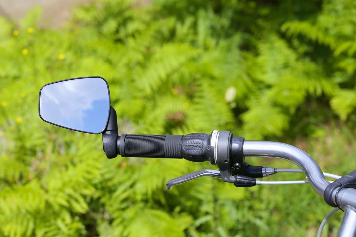 ZEFAL Dooback 2 - Zestaw dwóch lusterek rowerowych - elektryczne lusterko rowerowe, rowerowe i MTB z nietłukącym się lustrem - lekkie i obrotowe - lusterka prawe i lewe - wyprodukowane we Francji