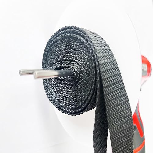 Miniatura 6 de Enrollador de correa para taladro, correas de bobinado enrollables, correas de amarre, accesorio de taladro de rodillo (hasta 3 pulgadas + correa de