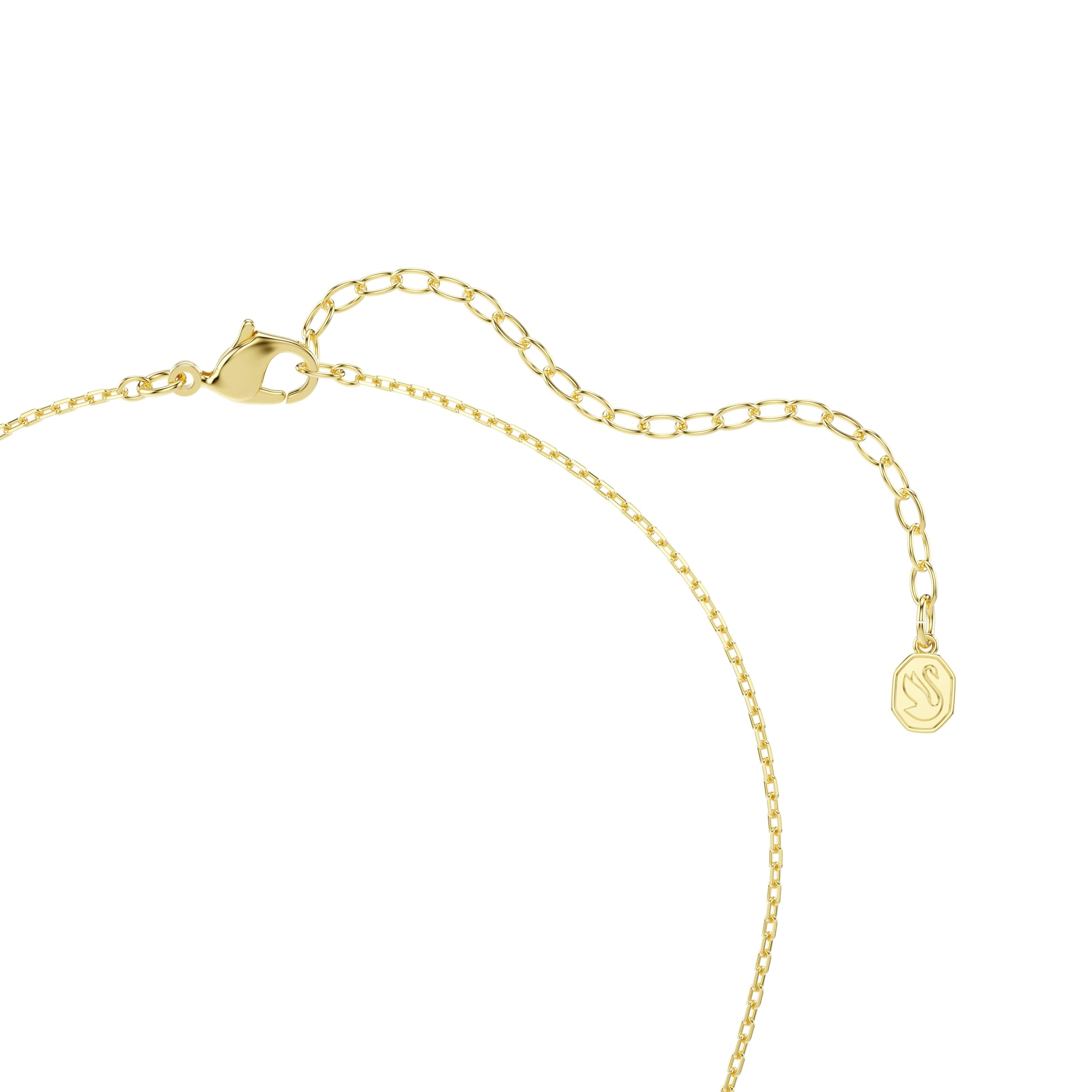 Swarovski Lifelong Collezione, Taglio rotondo, Cuore, Bianco, Placcato tonalità oro