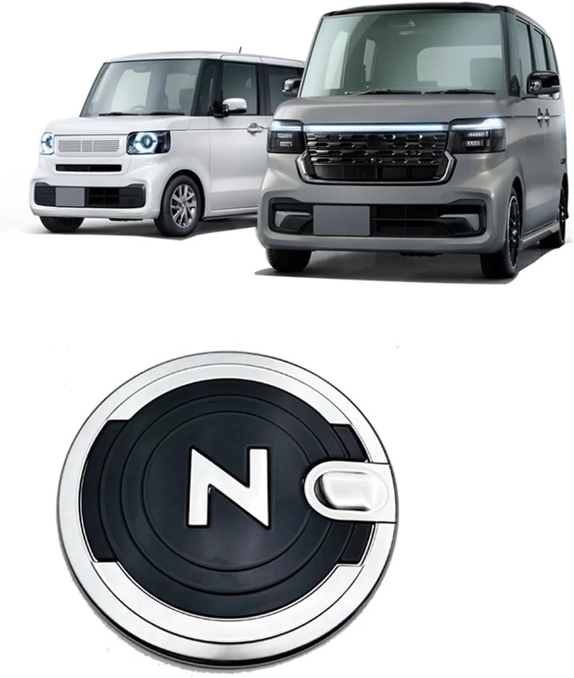 Fuel Tank Caps, Fuel Tank Cover Oil Gas Cap Fuel Filler Door Trim Cover Decal Sticker Compatible for Honda N-Box JF5 JF6 2023