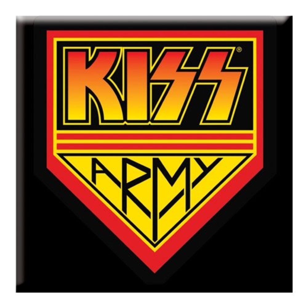 Kiss Army steel fridge magnet