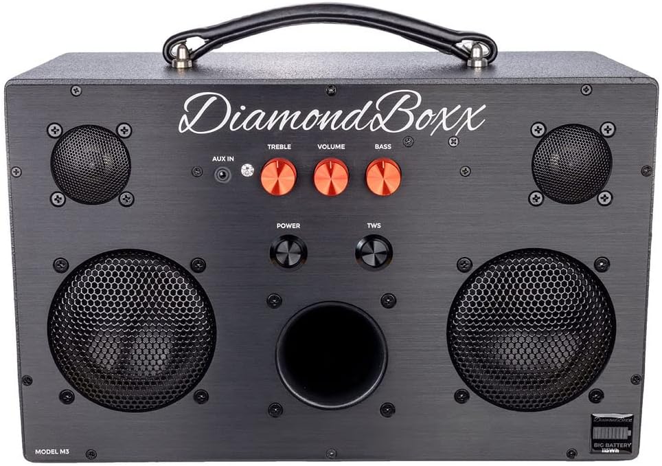 M3 Loud Bluetooth Speaker, 400 Watt Max, 113db & 40 hrs. of Play Time 231Wh Battery…