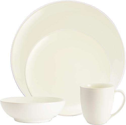 Noritake White Colorwave - Juego de 4 piezas Coupe