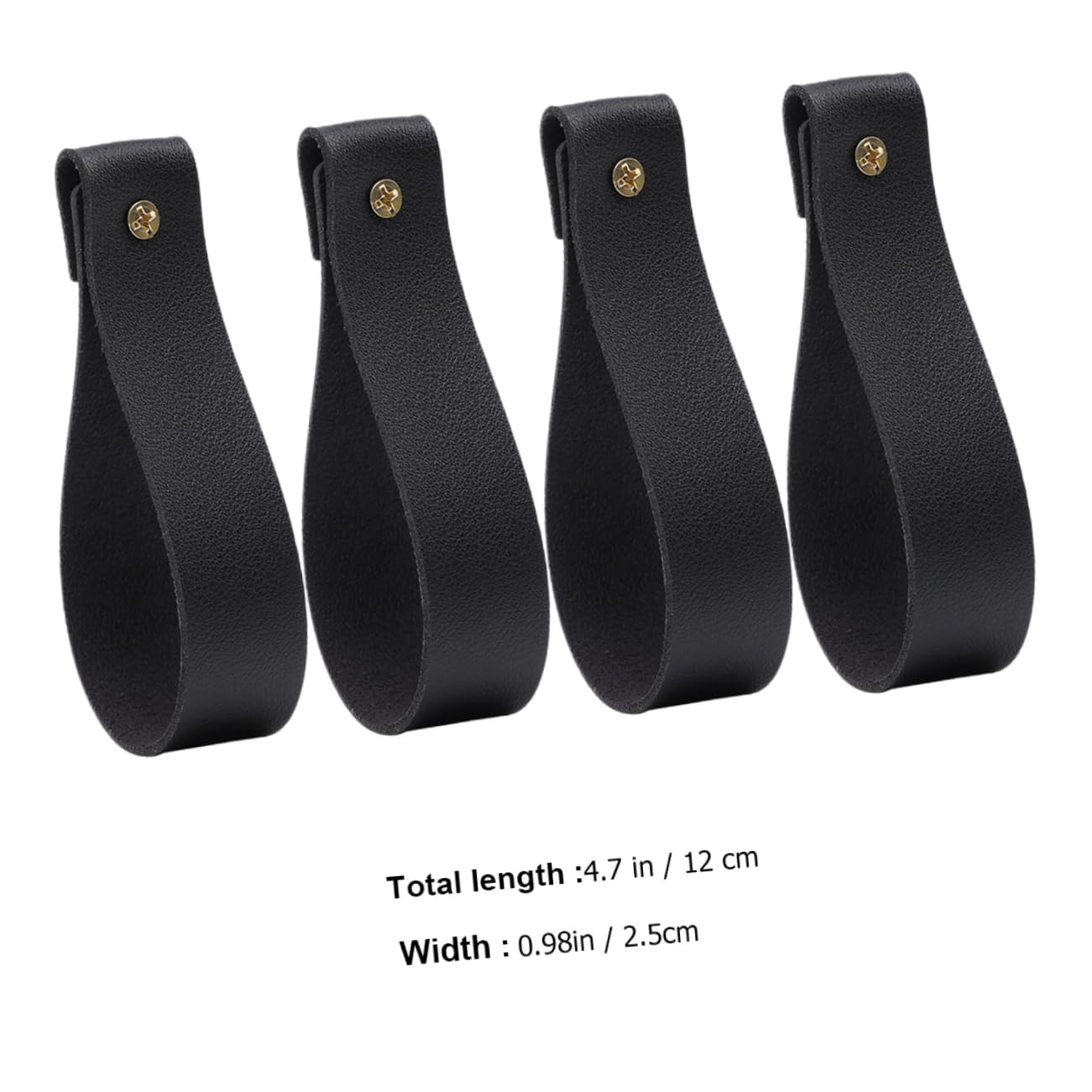 OKUMEYR 4Pcs Wall Mounted Leather Towel Hooks Leather Curtain Rod Straps for Kitchen Bathroom Easy Installation Space Saving Design Style Decor