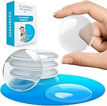 Door Stopper Wall Self-Adhesive 40 mm Transparent [Pack of 6] - Wall Buffer as Protection for Wall and Door - Door Buffer Wall Protection as Door Stopper for Door Handles Against Door