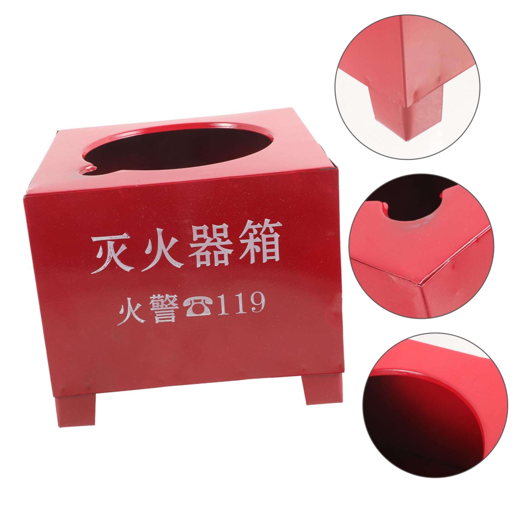 SOLUSTRE Base para Extintor de Incendios de Hierro Rojo 2-4kg Soporte Resistente y Práctico para Extintor Doméstico y Cocina