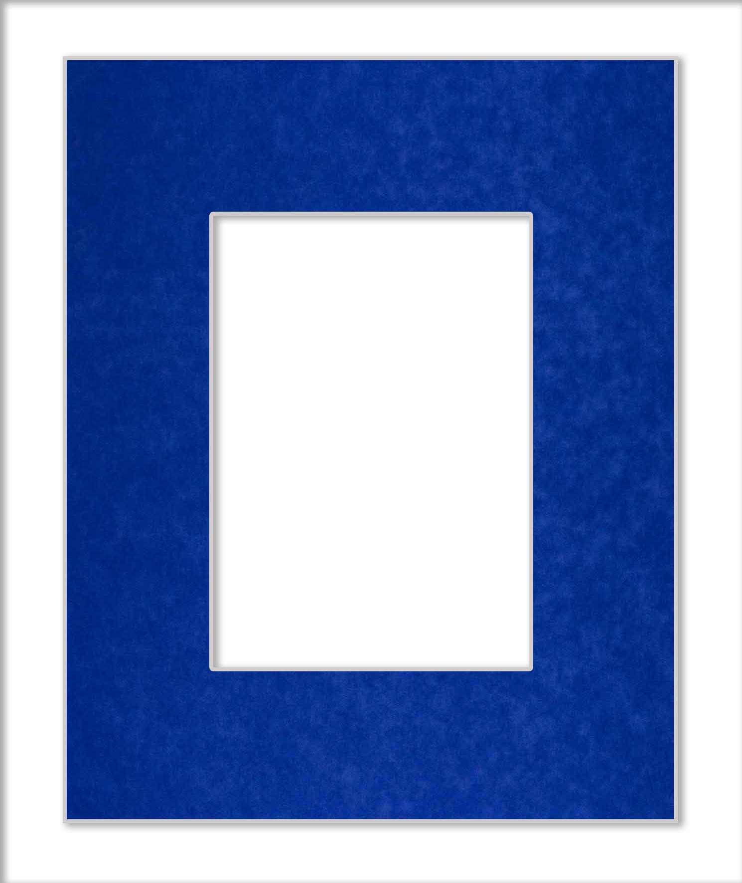 11x17 Mat for 8.5x11 Photo - Precut Royal Blue Suede Picture Matboard for Frames 11 x 17 Inches - Bevel Cut Matte to Display Art 8.5 x 11 Inches - Acid Free ONE MAT with Backing Board & Clear Bag