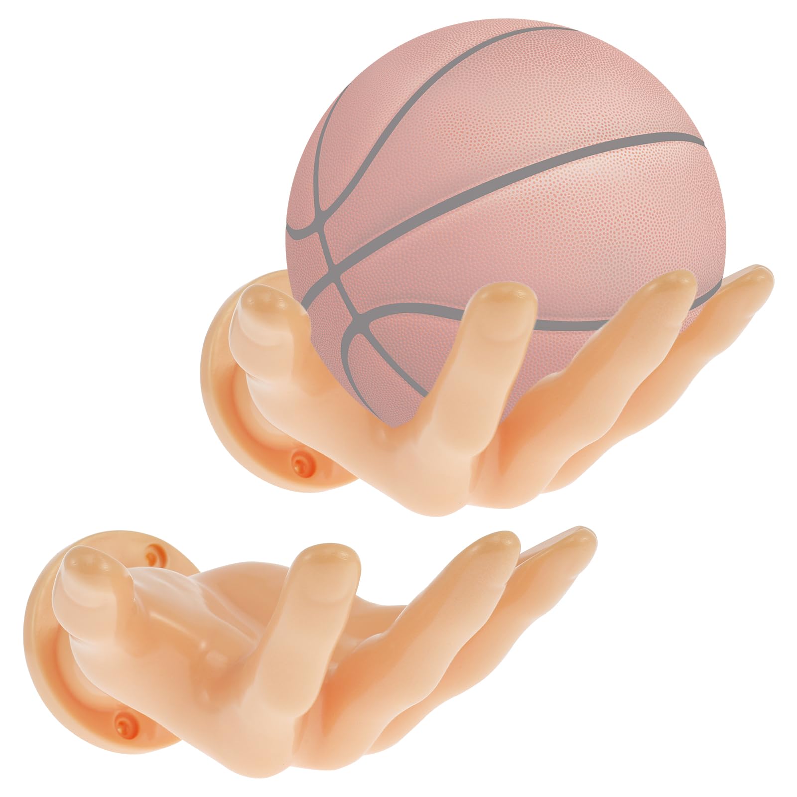 Yardwe Lot De 2 Supports Muraux En Fer Pour Ballons De Basket